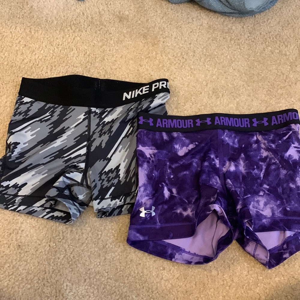 2 small bike shorts